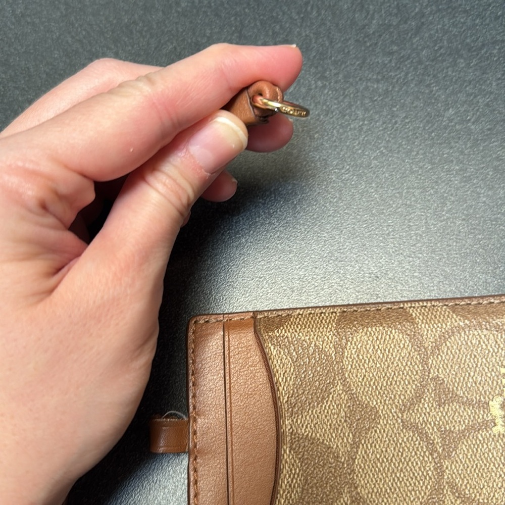 Coach Brown Card Holder - Picture 2 of 5